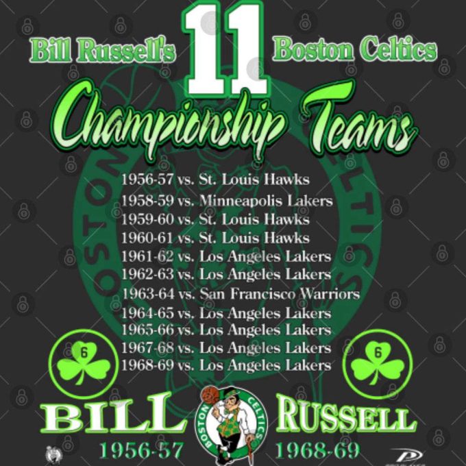 Vintage Bill Russell 90S Basketball Shirt Gift For Women And Men 4