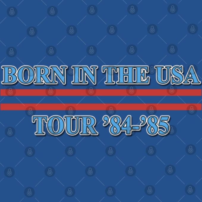 Vintage Bruce Springsteen Born In The Usa Tshirt 4