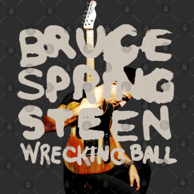 Vintage Bruce Springsteen Wrecking Ball Tour T-Shirt - Bruce Springsteen E Street Band 2023 Tour 3