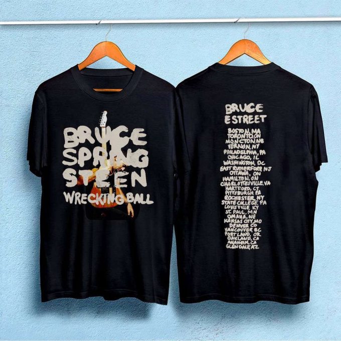 Vintage Bruce Springsteen Wrecking Ball Tour T-Shirt - Bruce Springsteen E Street Band 2023 Tour 5