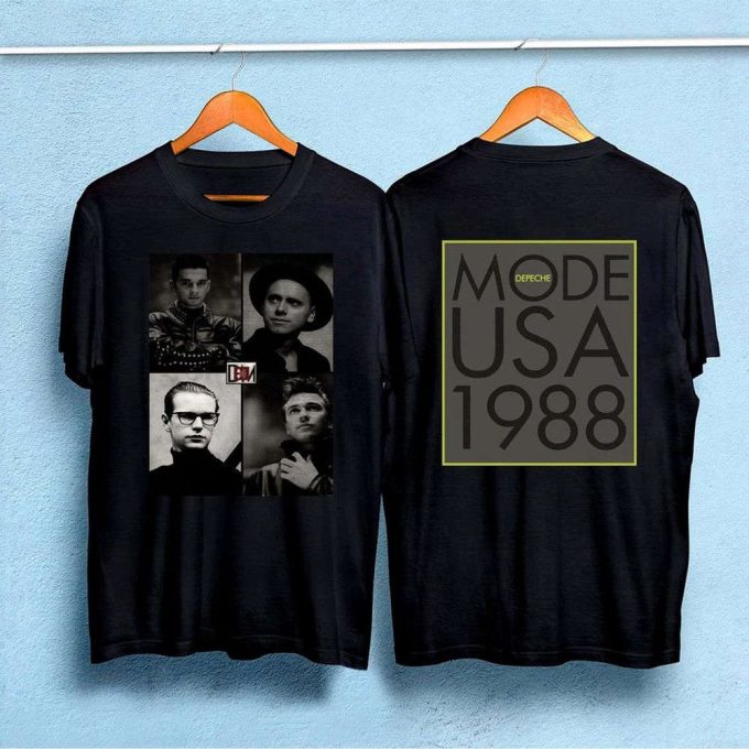 Vintage Depeche Mode Usa Tour 1988 Concert Tshirt: Rock Nostalgia Collectible 5