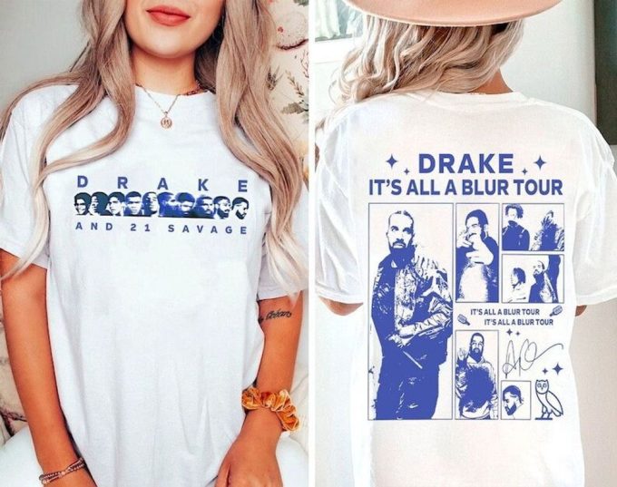 Vintage Drake 21 Savage Tour Rescheduled T-Shirt - Classic Concert Memorabilia 5