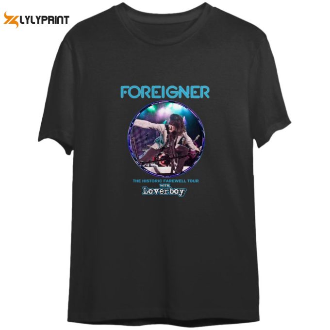 Vintage Foreigner Farewell Tour 2023 Shirt: Get Your Exclusive Concert Memorabilia Now! 1