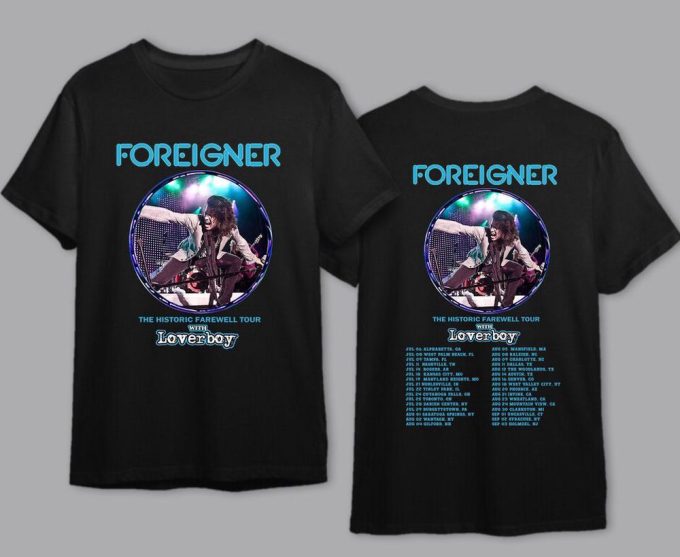 Vintage Foreigner Farewell Tour 2023 Shirt: Get Your Exclusive Concert Memorabilia Now! 4