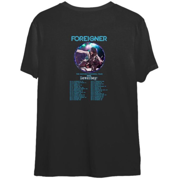 Vintage Foreigner Farewell Tour 2023 Shirt: Get Your Exclusive Concert Memorabilia Now! 5