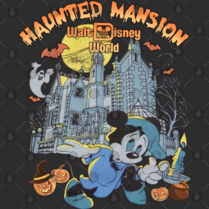 Vintage Haunted Mansion Walt Disney World Shirt Gift For Men And Women 4