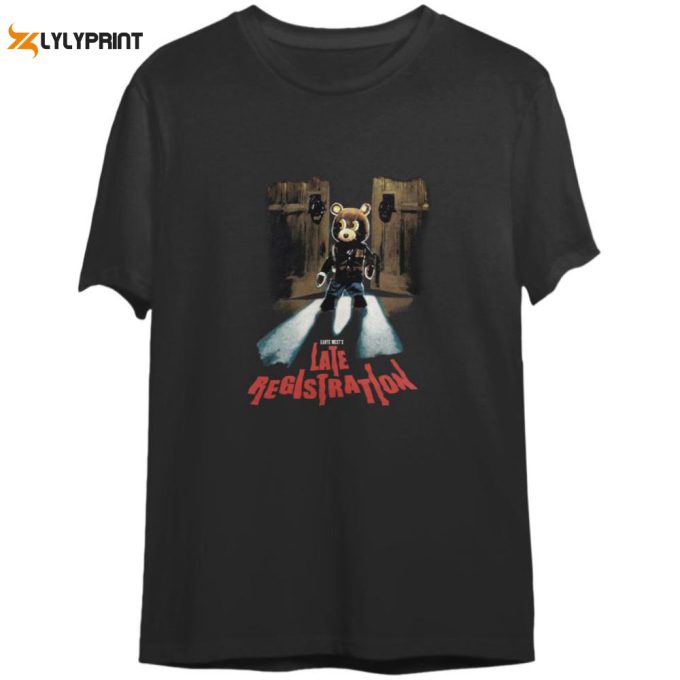 Vintage Kanye Late Registration 2005 Double Sided T Shirts 1