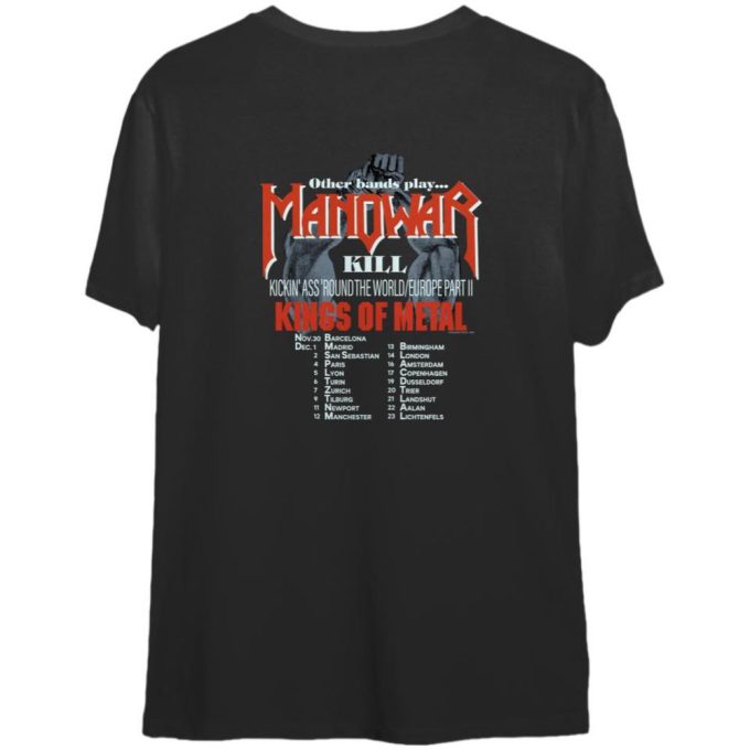 Vintage Manowar Kings Of Metal 1989 Shirt Gift For Men And Women 2