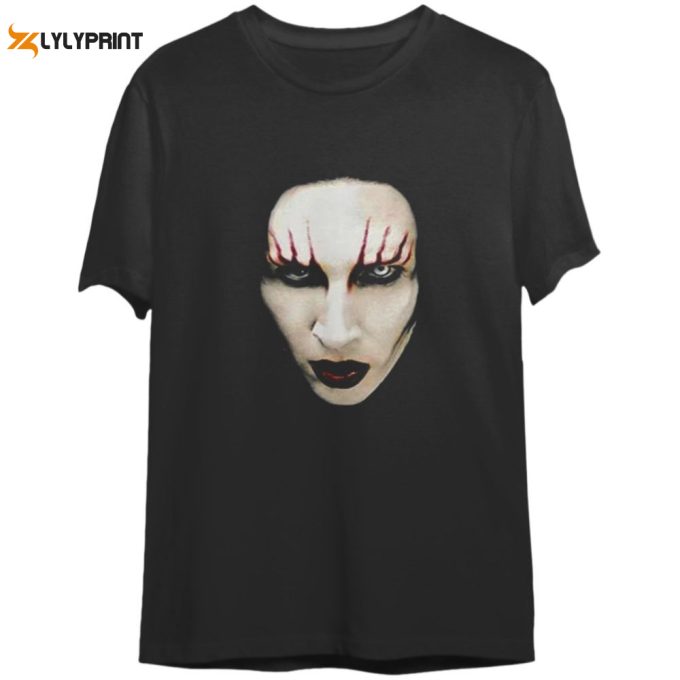 Vintage Marilyn Manson T-Shirt, Marilyn Manson Red Lips Rock Heavy Metal Unisex T-Shirt 1