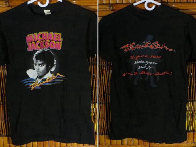 Vintage Michael Jackson Thriller 1984 Tour T-Shirt: Iconic Collectible For Fans 5