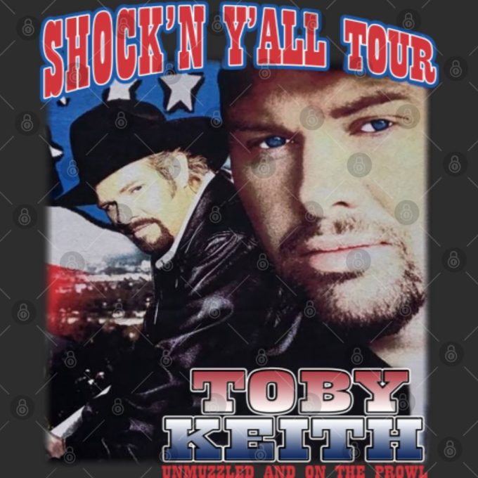 Authentic Vintage Toby Keith Shirt: American Country Singer Art