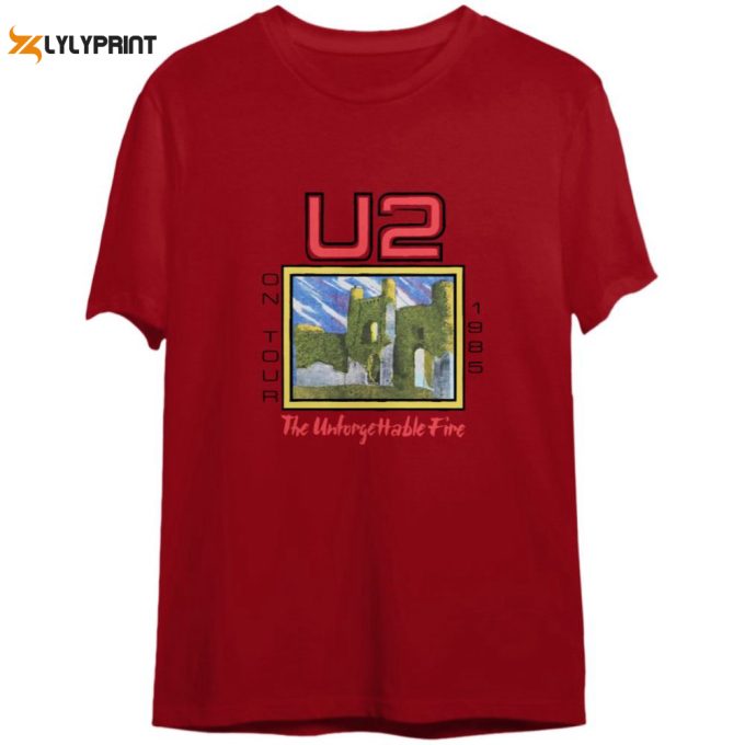 Vintage U2 On Tour 1985 &Amp;Amp; Unforgettable Fire Usa Tour T-Shirts 1