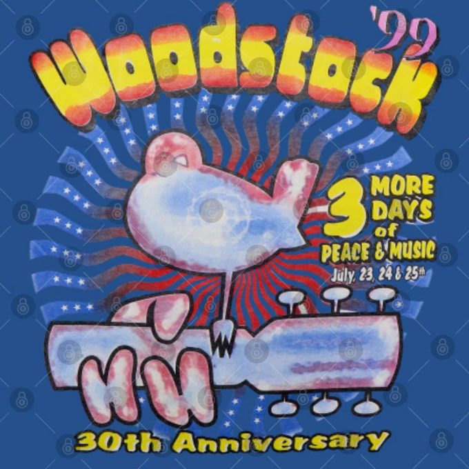 Vintage Woodstock 99 Shirt, 1999 Woodstock Shirt Gift For Women And Men 2