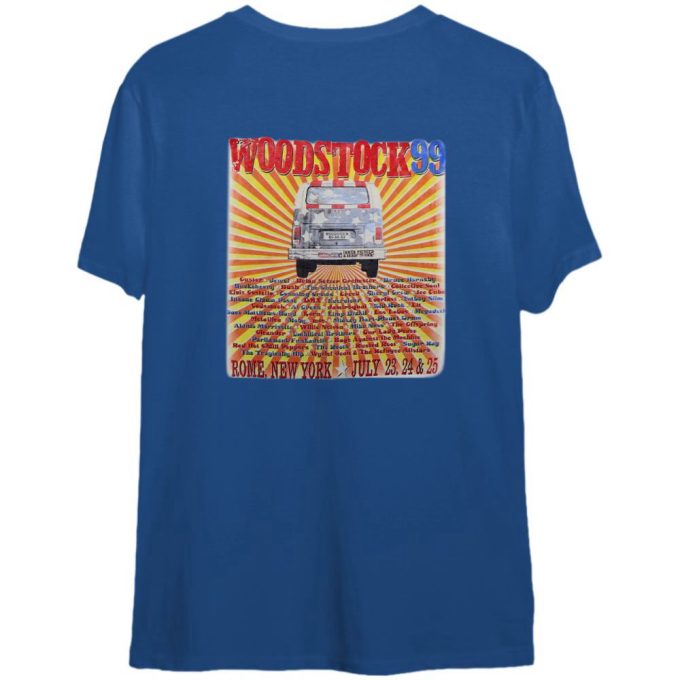 Vintage Woodstock 99 Shirt, 1999 Woodstock Shirt Gift For Women And Men 4