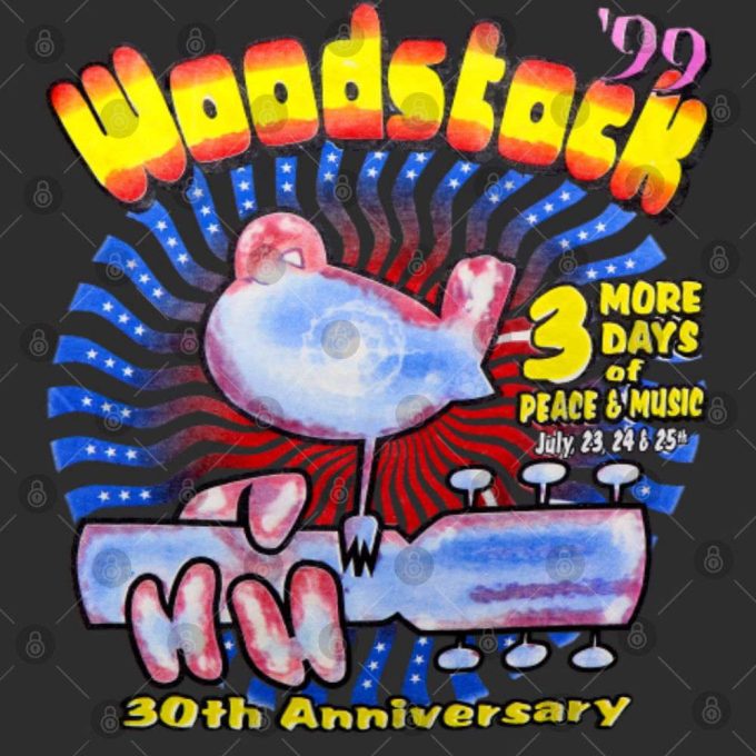 Vintage Woodstock 99 Shirt, Woodstock 30Th Anniversary Shirt Gift For Women And Men 2