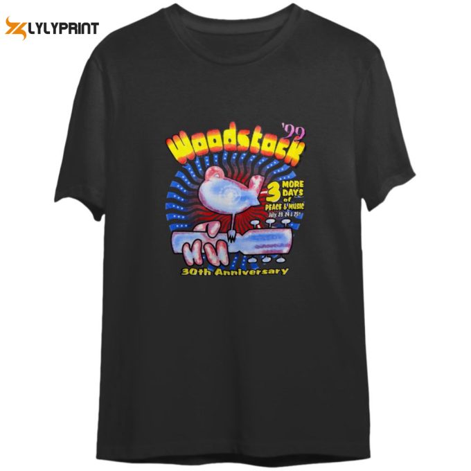 Vintage Woodstock 99 Shirt, Woodstock 30Th Anniversary Shirt Gift For Women And Men 1