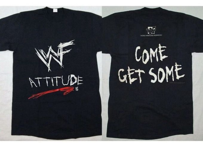 Vintage Wwf Attitude Era 1998 T-Shirt - Get Some Now! 5