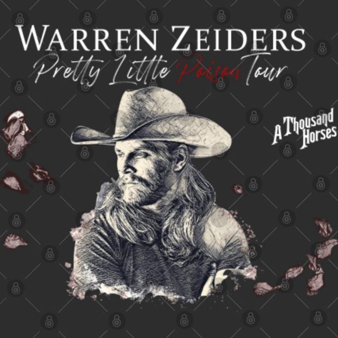 Warren Zeiders Shirt, Pretty Little Poison Tour 2023 T Shirt 3