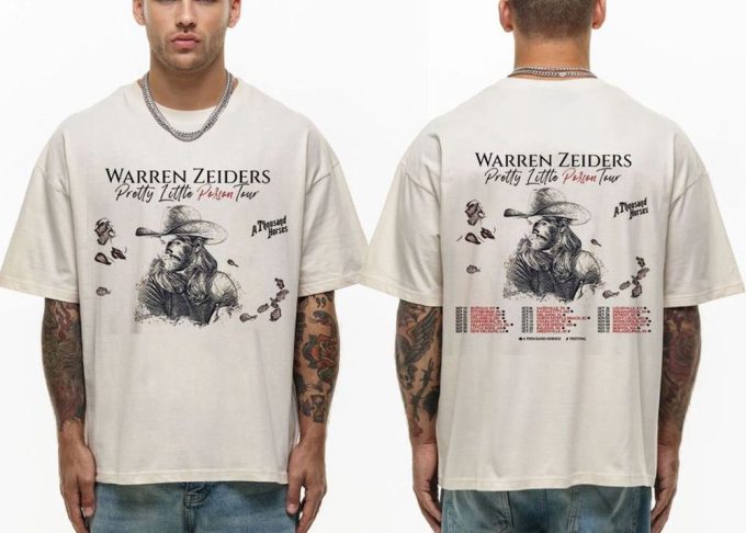 Warren Zeiders Shirt, Pretty Little Poison Tour 2023 T Shirt 5