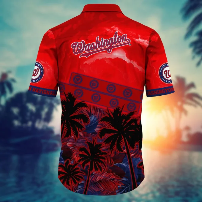 Washington Nationals Mlb Flower Hawaii Shirt Gift For Fans 3