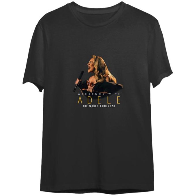 Weekends With Adele The World Tour 2023-2024 Merch, Weekends With Adele World Tour Double Sided T Shirts 1