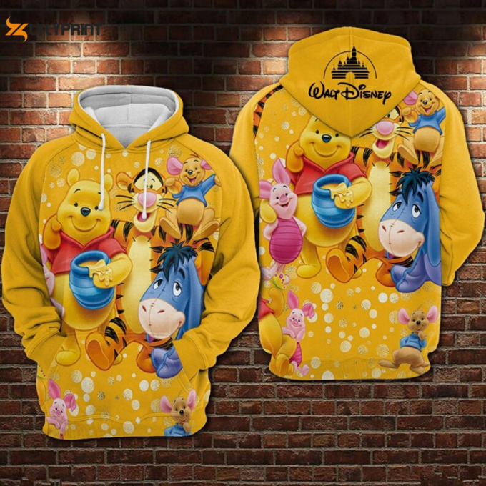 Winnie The Pooh And Friends Disney Hoodie, 3D Hoodie 1