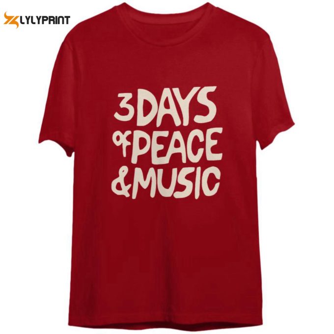 Woodstock Shirt - 3 Days Of Love And Music Shirt Gift For Men And Women 1