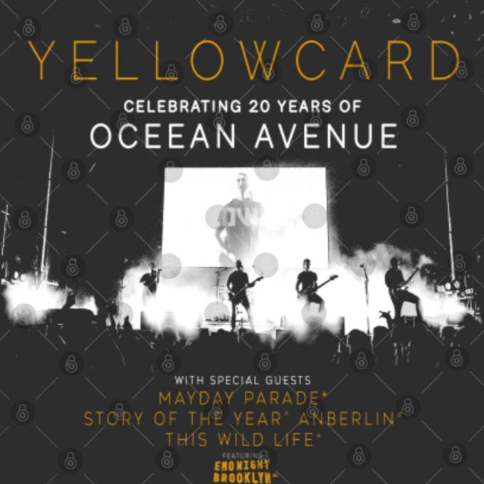 Yellowcard 2023 Tour T-Shirt: Get Your Exclusive Concert Fangifts Shirt! 3