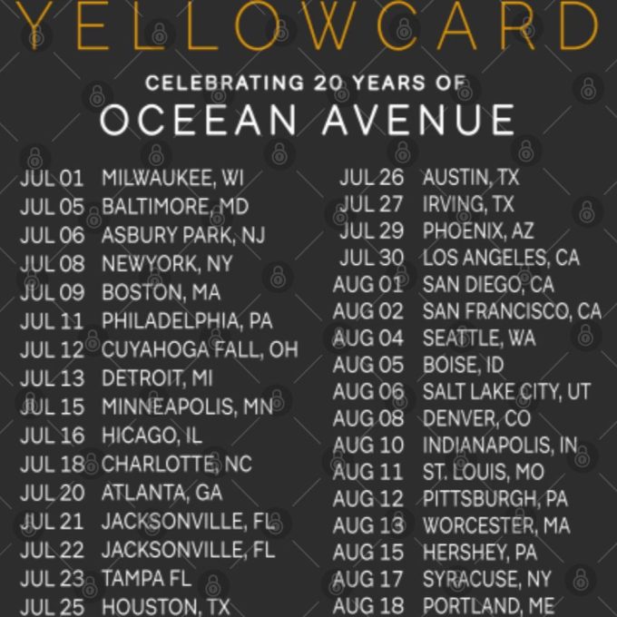 Yellowcard 2023 Tour T-Shirt, Yellowcard Fan Shirt, Yellowcard 2023 Concert Fangifts 4