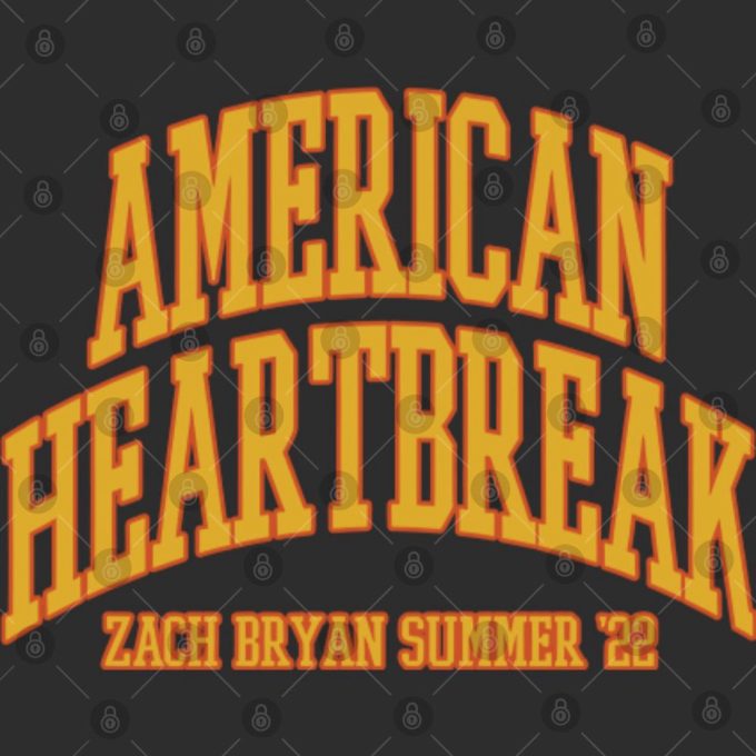 Zach Bryan American Heartbreak Tour 2022 Double Sided Tshirt 2