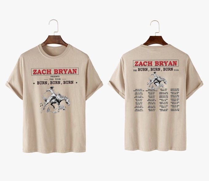 Zach Bryan Tour 2023 Two Sides Shirt - Perfect Gift For Fans - Concert Merch 4