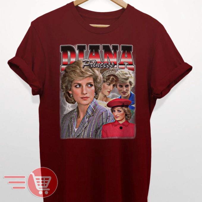 Limited Diana Princess Vintage T-Shirt, Gift For Women And Man Unisex T-Shirt 3