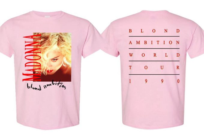 1990 Madonna Blond Ambition World Tour Concert Unisex T-Shirt, Madonna Blond Ambition '98 Tee, Madonna World Tour, Great Gift For Fan 5