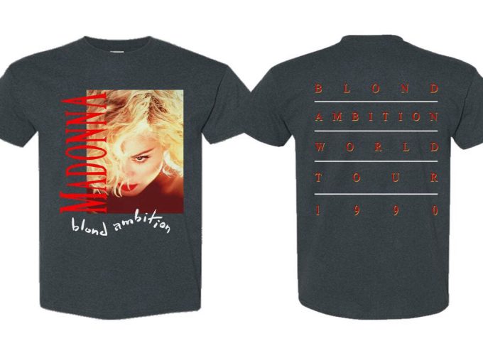 1990 Madonna Blond Ambition World Tour Concert Unisex T-Shirt, Madonna Blond Ambition '98 Tee, Madonna World Tour, Great Gift For Fan 6