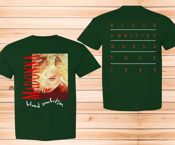 1990 Madonna Blond Ambition World Tour Concert Unisex T-Shirt, Madonna Blond Ambition '98 Tee, Madonna World Tour, Great Gift For Fan 8