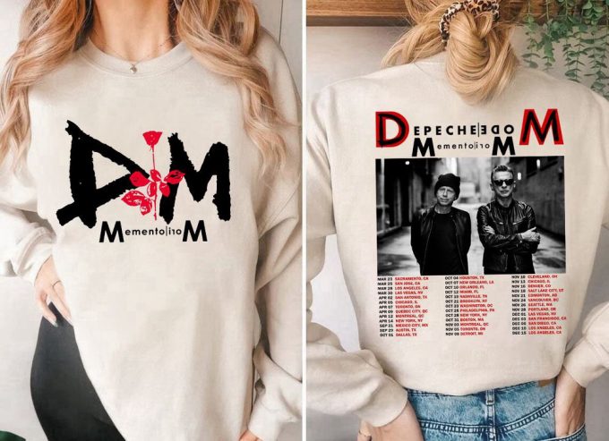 2023 Depeche Mode Memento Mori Tour T-Shirt: Concert Shirt &Amp; Anniversary Gift 5