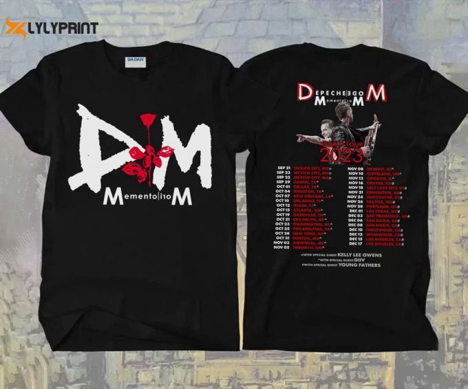 2023 Depeche Mode Memento Mori Tour T-Shirt: Concert Shirt &Amp;Amp; Anniversary Gift 1