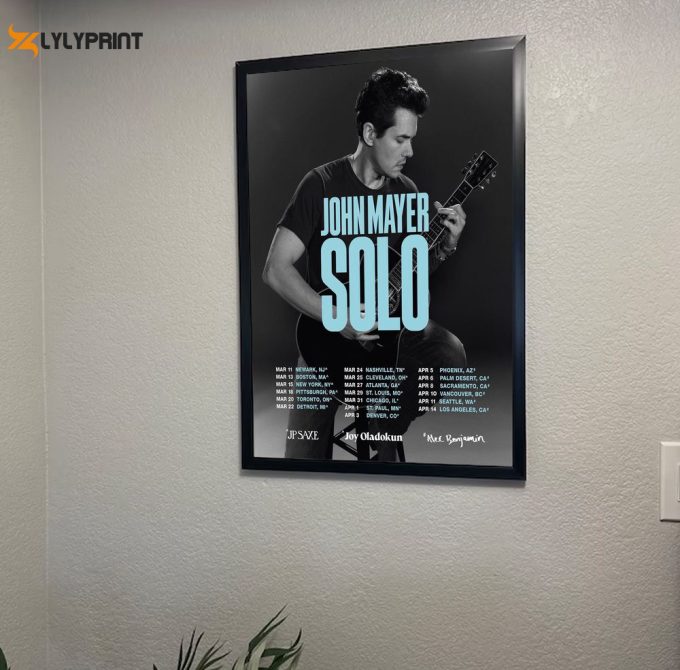 2023 John Mayer Solo Tour Poster 1