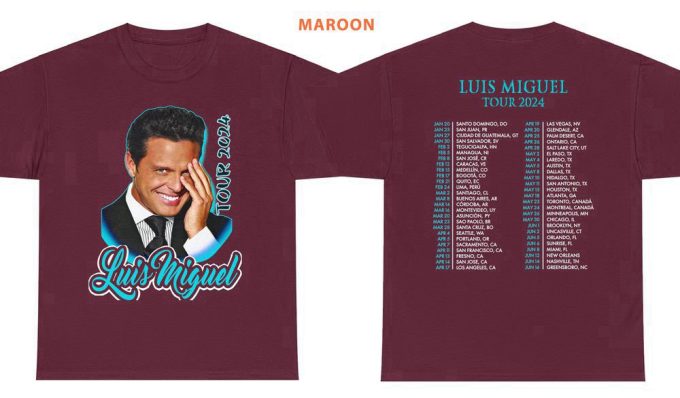 2024 Luis Miguel Concert T-Shirt Sweatshirt: Great Gift For Fans 2