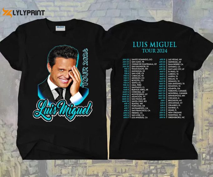 2024 Luis Miguel Concert T-Shirt Sweatshirt: Great Gift For Fans 1