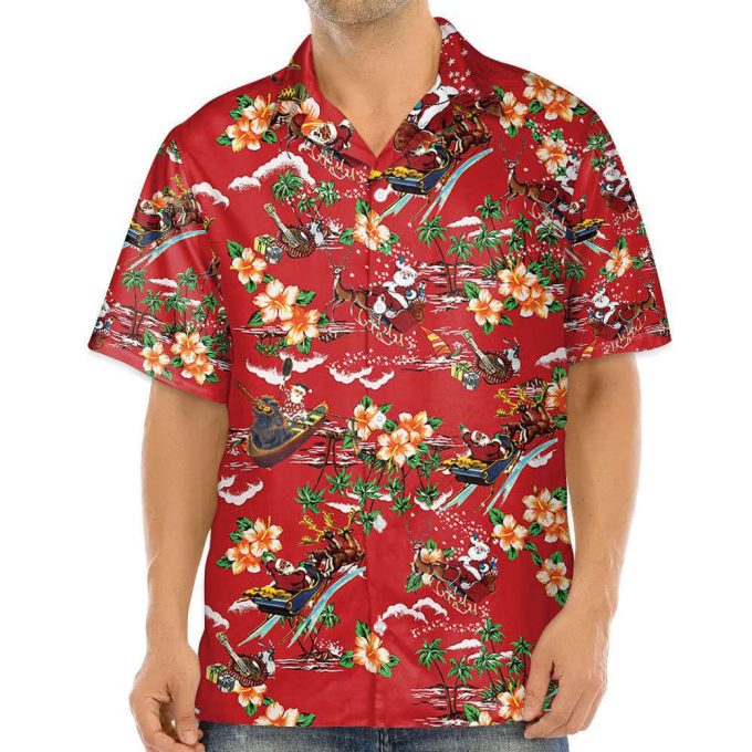 3D Christmas Santa Hawaii Shirt, Men'S Hawaiian Shirt 3