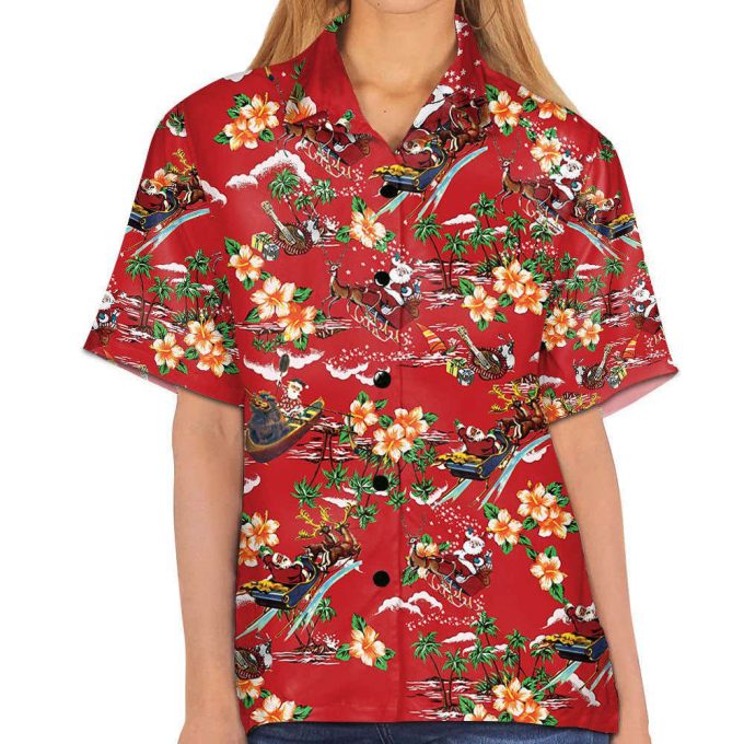 3D Christmas Santa Hawaii Shirt, Men'S Hawaiian Shirt 5