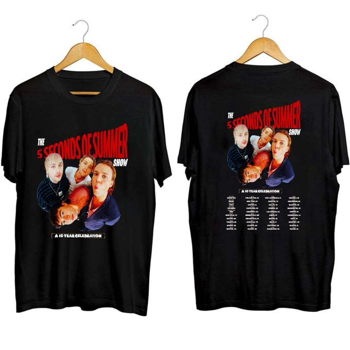 5 Seconds Of Summer World Tour 2023 2024 Shirt, 5Sos Fan Shirt, 5Sos World Tour 2023 Shirt, 5 Seconds Of Summer Fan Shirt 1