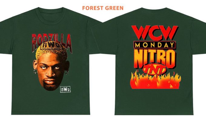 90'S Rodzilla Dennis Rodman N.w.o Unisex T-Shirt, Rodzilla Shirt, Wcw Monday Nitro Tnt, Basketball Shirt, Sport Shirt, Great Gift For Fan 2