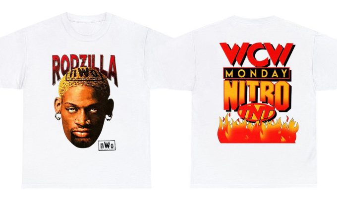 90'S Rodzilla Dennis Rodman N.w.o Unisex T-Shirt, Rodzilla Shirt, Wcw Monday Nitro Tnt, Basketball Shirt, Sport Shirt, Great Gift For Fan 3