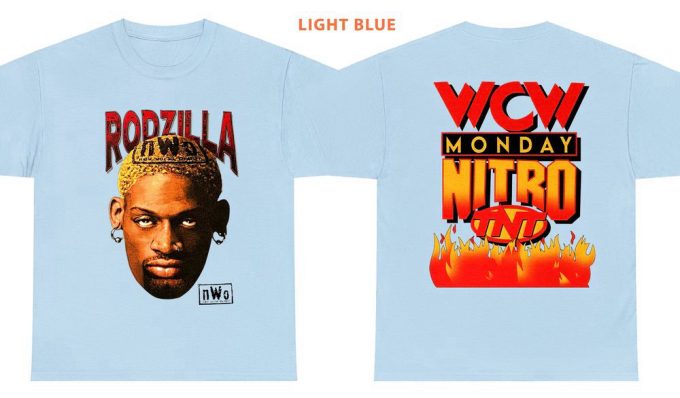 90'S Rodzilla Dennis Rodman N.w.o Unisex T-Shirt, Rodzilla Shirt, Wcw Monday Nitro Tnt, Basketball Shirt, Sport Shirt, Great Gift For Fan 4