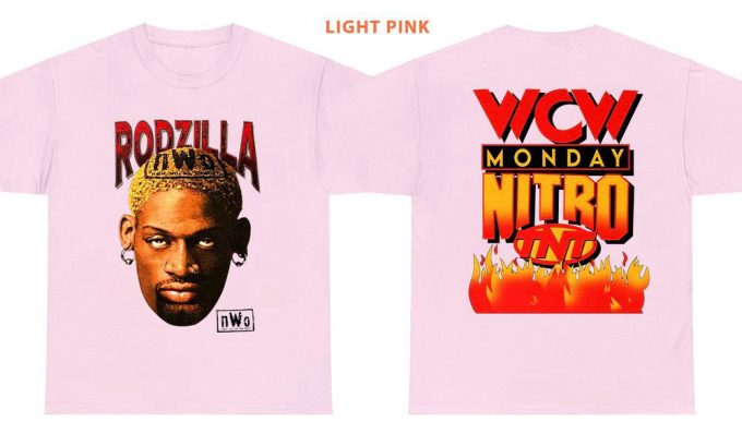 90'S Rodzilla Dennis Rodman N.w.o Unisex T-Shirt, Rodzilla Shirt, Wcw Monday Nitro Tnt, Basketball Shirt, Sport Shirt, Great Gift For Fan 5