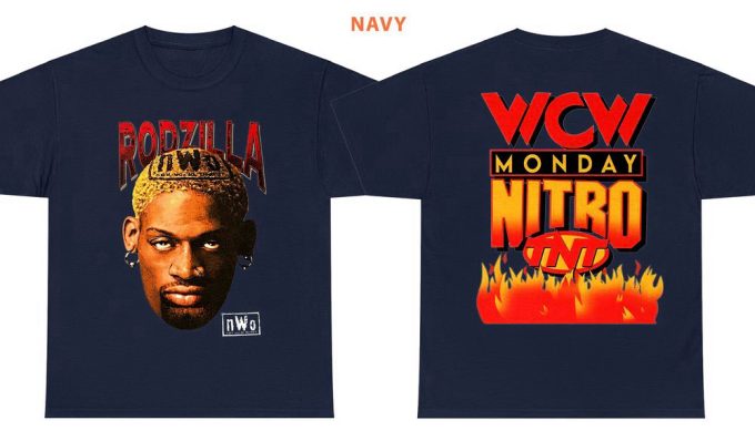 90'S Rodzilla Dennis Rodman N.w.o Unisex T-Shirt, Rodzilla Shirt, Wcw Monday Nitro Tnt, Basketball Shirt, Sport Shirt, Great Gift For Fan 7