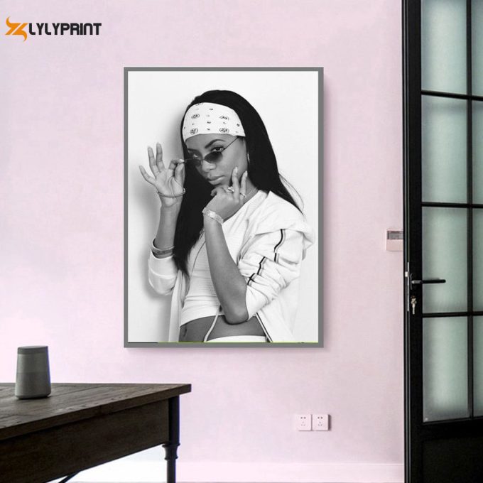 Aaliyah Canvas Poster Wall Art,Home Docor,Less 2