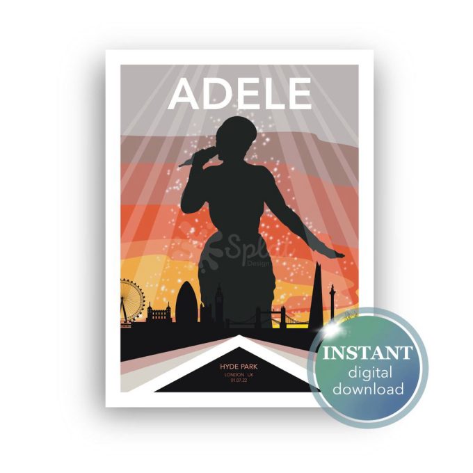 Adele Bst Hyde Park Concert July 1 2022 - Poster 5